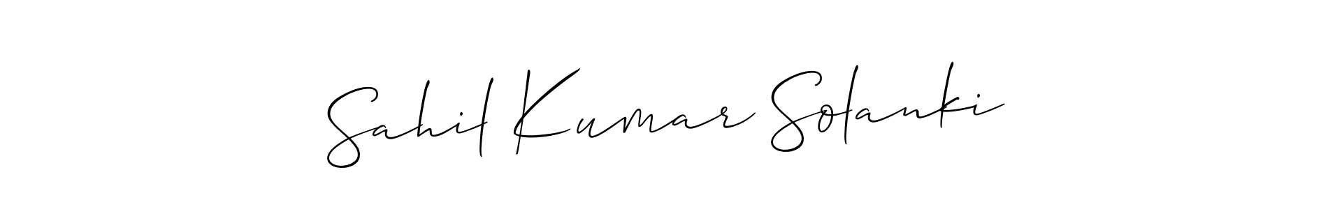 Also You can easily find your signature by using the search form. We will create Sahil Kumar Solanki name handwritten signature images for you free of cost using Allison_Script sign style. Sahil Kumar Solanki signature style 2 images and pictures png