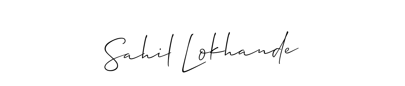 Make a beautiful signature design for name Sahil Lokhande. Use this online signature maker to create a handwritten signature for free. Sahil Lokhande signature style 2 images and pictures png