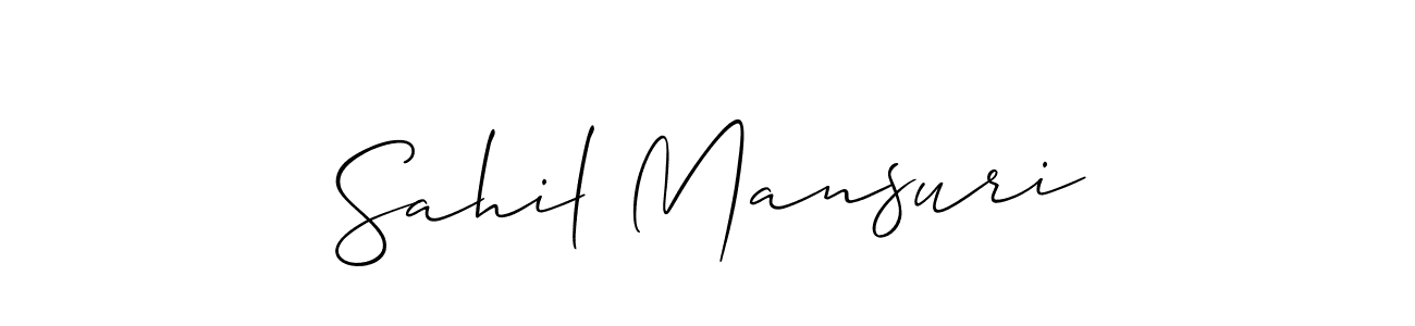 Once you've used our free online signature maker to create your best signature Allison_Script style, it's time to enjoy all of the benefits that Sahil Mansuri name signing documents. Sahil Mansuri signature style 2 images and pictures png