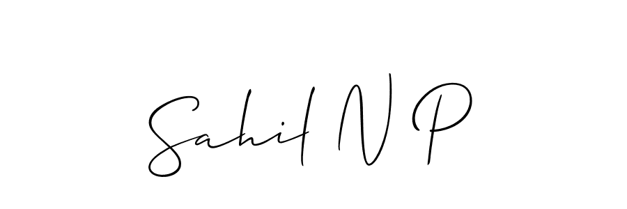 Check out images of Autograph of Sahil N P name. Actor Sahil N P Signature Style. Allison_Script is a professional sign style online. Sahil N P signature style 2 images and pictures png