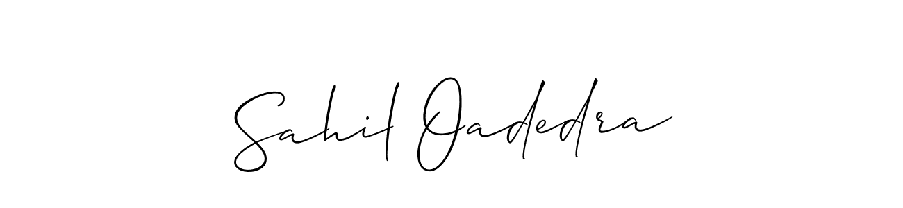 Sahil Oadedra stylish signature style. Best Handwritten Sign (Allison_Script) for my name. Handwritten Signature Collection Ideas for my name Sahil Oadedra. Sahil Oadedra signature style 2 images and pictures png