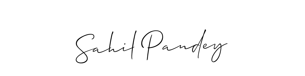 Similarly Allison_Script is the best handwritten signature design. Signature creator online .You can use it as an online autograph creator for name Sahil Pandey. Sahil Pandey signature style 2 images and pictures png