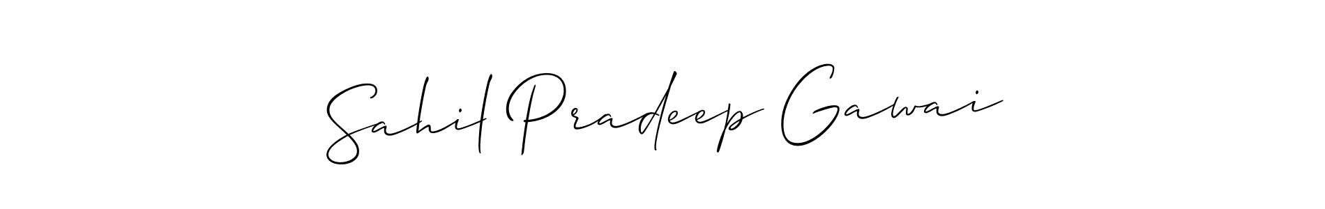 Once you've used our free online signature maker to create your best signature Allison_Script style, it's time to enjoy all of the benefits that Sahil Pradeep Gawai name signing documents. Sahil Pradeep Gawai signature style 2 images and pictures png