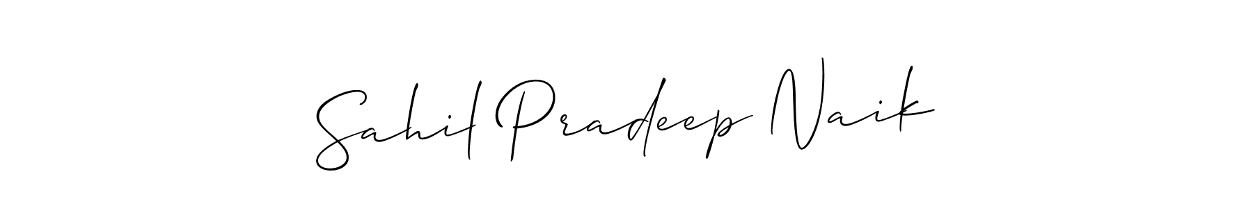 This is the best signature style for the Sahil Pradeep Naik name. Also you like these signature font (Allison_Script). Mix name signature. Sahil Pradeep Naik signature style 2 images and pictures png
