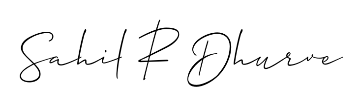 Get inspired by this graceful Allison_Script signature style for name Sahil R Dhurve. Smooth loops and balanced proportions for everyday use. Sahil R Dhurve signature style 2 images and pictures png