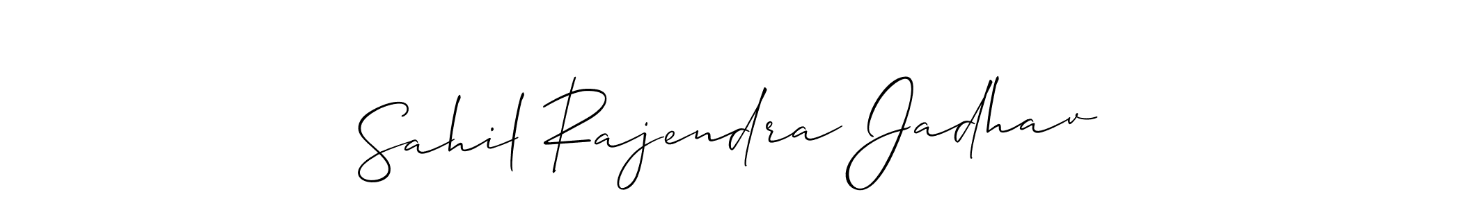 Sahil Rajendra Jadhav stylish signature style. Best Handwritten Sign (Allison_Script) for my name. Handwritten Signature Collection Ideas for my name Sahil Rajendra Jadhav. Sahil Rajendra Jadhav signature style 2 images and pictures png