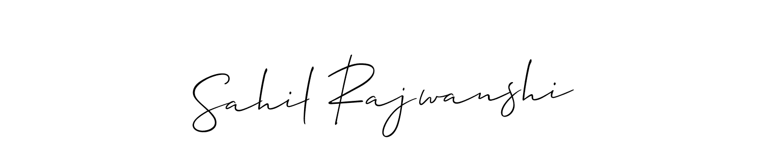 Make a short Sahil Rajwanshi signature style. Manage your documents anywhere anytime using Allison_Script. Create and add eSignatures, submit forms, share and send files easily. Sahil Rajwanshi signature style 2 images and pictures png