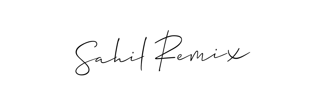 How to make Sahil Remix name signature. Use Allison_Script style for creating short signs online. This is the latest handwritten sign. Sahil Remix signature style 2 images and pictures png