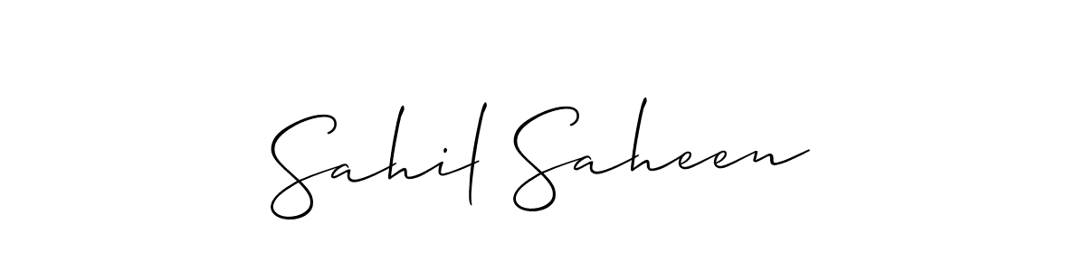 Once you've used our free online signature maker to create your best signature Allison_Script style, it's time to enjoy all of the benefits that Sahil Saheen name signing documents. Sahil Saheen signature style 2 images and pictures png