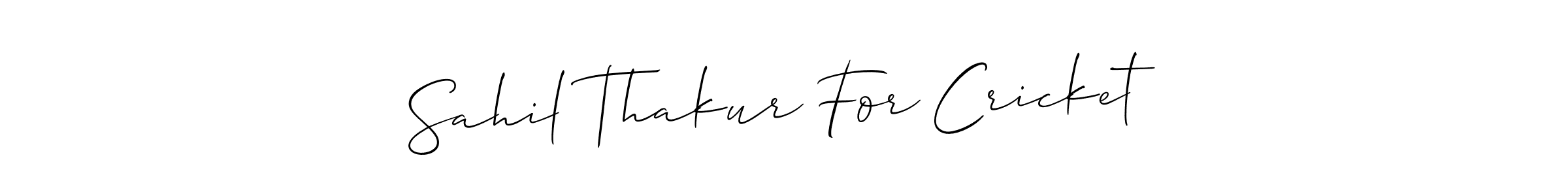 How to make Sahil Thakur For Cricket signature? Allison_Script is a professional autograph style. Create handwritten signature for Sahil Thakur For Cricket name. Sahil Thakur For Cricket signature style 2 images and pictures png