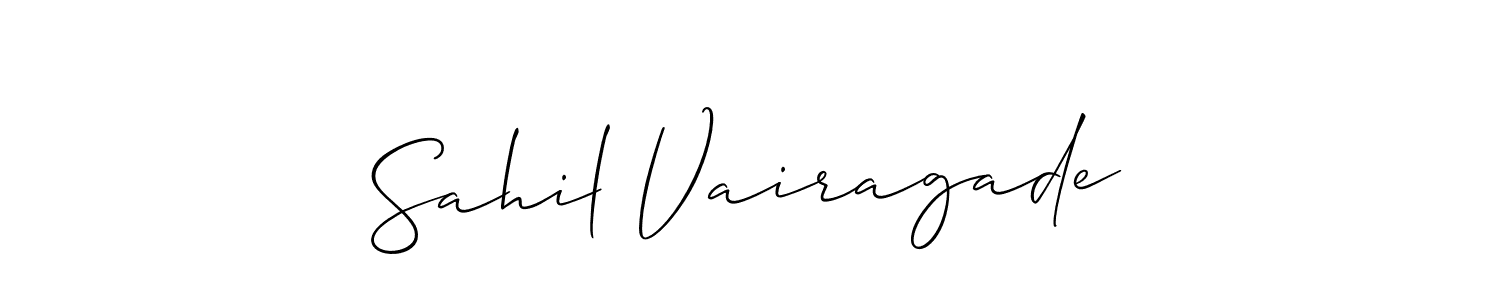 Make a beautiful signature design for name Sahil Vairagade. Use this online signature maker to create a handwritten signature for free. Sahil Vairagade signature style 2 images and pictures png