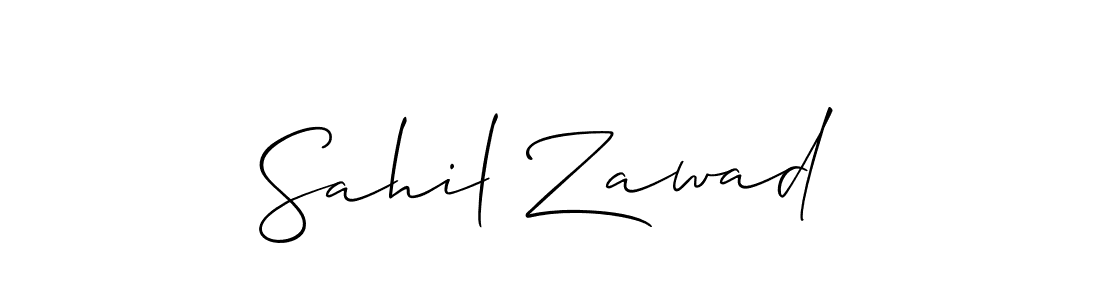 Allison_Script is a professional signature style that is perfect for those who want to add a touch of class to their signature. It is also a great choice for those who want to make their signature more unique. Get Sahil Zawad name to fancy signature for free. Sahil Zawad signature style 2 images and pictures png