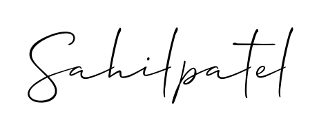 Transform the name Sahilpatel into a signature masterpiece using Allison_Script font. Ideal for photographers, artists, and creators looking for watermarks. Sahilpatel signature style 2 images and pictures png