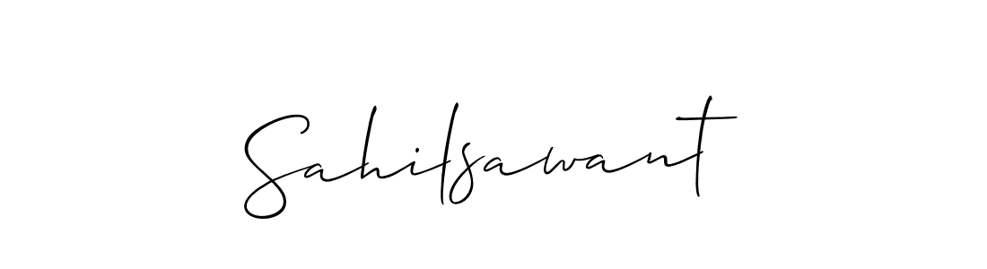 Make a short Sahilsawant signature style. Manage your documents anywhere anytime using Allison_Script. Create and add eSignatures, submit forms, share and send files easily. Sahilsawant signature style 2 images and pictures png
