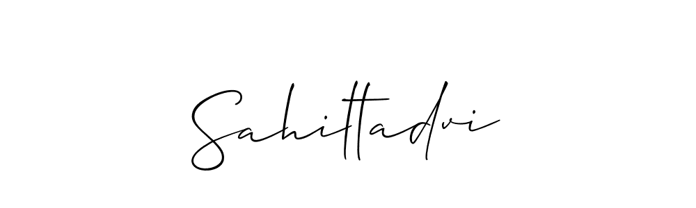 Design your own signature with our free online signature maker. With this signature software, you can create a handwritten (Allison_Script) signature for name Sahiltadvi. Sahiltadvi signature style 2 images and pictures png