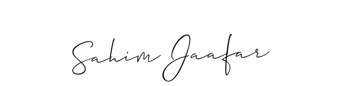 How to Draw Sahim Jaafar signature style? Allison_Script is a latest design signature styles for name Sahim Jaafar. Sahim Jaafar signature style 2 images and pictures png