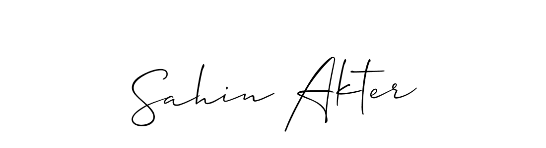 It looks lik you need a new signature style for name Sahin Akter. Design unique handwritten (Allison_Script) signature with our free signature maker in just a few clicks. Sahin Akter signature style 2 images and pictures png