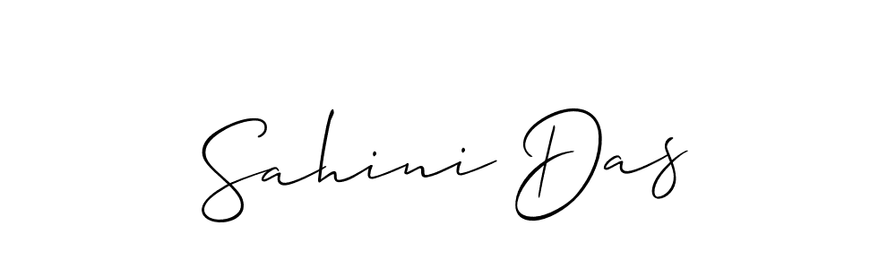 Create a beautiful signature design for name Sahini Das. With this signature (Allison_Script) fonts, you can make a handwritten signature for free. Sahini Das signature style 2 images and pictures png