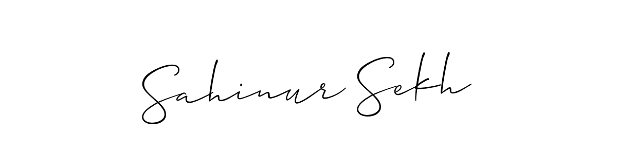 Allison_Script is a professional signature style that is perfect for those who want to add a touch of class to their signature. It is also a great choice for those who want to make their signature more unique. Get Sahinur Sekh name to fancy signature for free. Sahinur Sekh signature style 2 images and pictures png