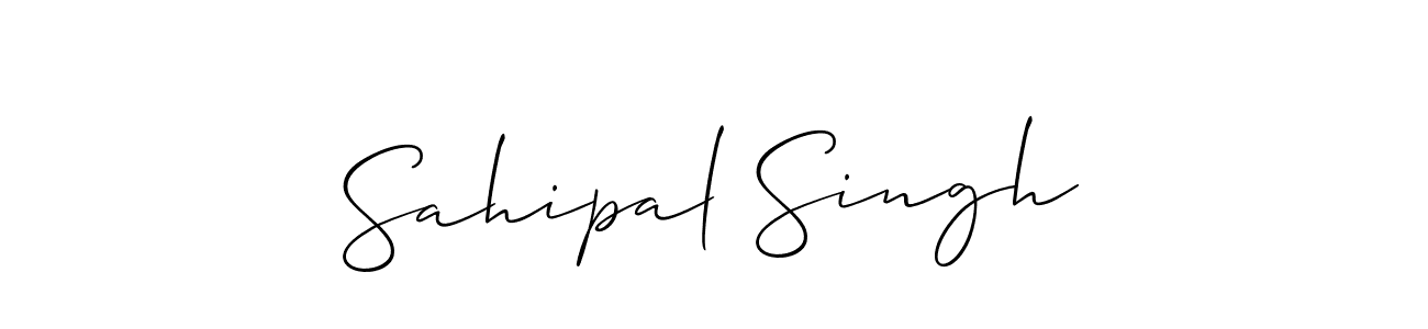 Make a short Sahipal Singh signature style. Manage your documents anywhere anytime using Allison_Script. Create and add eSignatures, submit forms, share and send files easily. Sahipal Singh signature style 2 images and pictures png