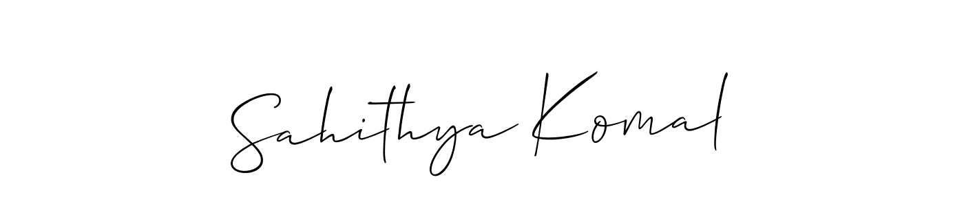 Make a beautiful signature design for name Sahithya Komal. Use this online signature maker to create a handwritten signature for free. Sahithya Komal signature style 2 images and pictures png