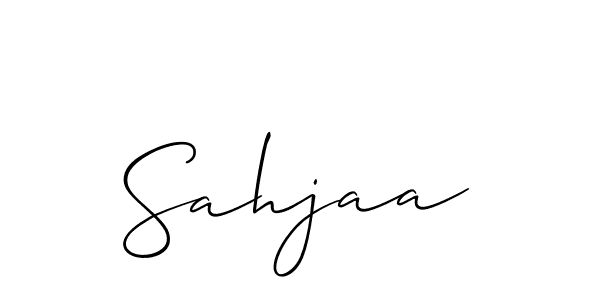 if you are searching for the best signature style for your name Sahjaa. so please give up your signature search. here we have designed multiple signature styles  using Allison_Script. Sahjaa signature style 2 images and pictures png