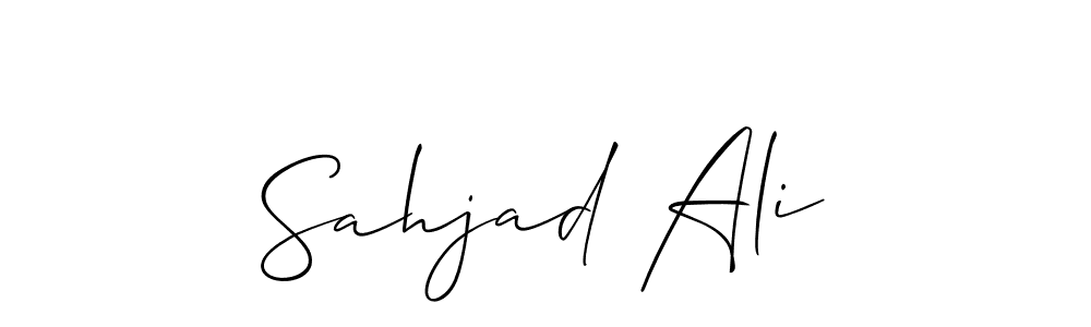 Use a signature maker to create a handwritten signature online. With this signature software, you can design (Allison_Script) your own signature for name Sahjad Ali. Sahjad Ali signature style 2 images and pictures png