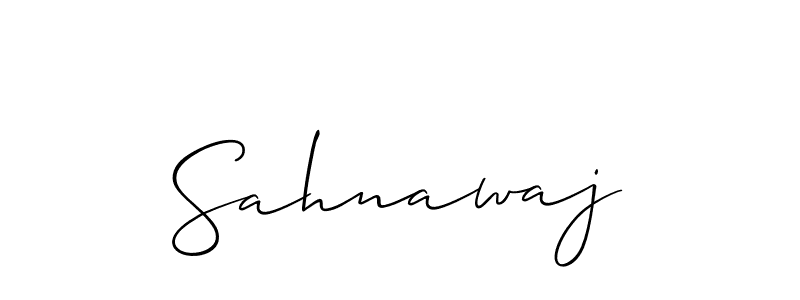 The best way (Allison_Script) to make a short signature is to pick only two or three words in your name. The name Sahnawaj include a total of six letters. For converting this name. Sahnawaj signature style 2 images and pictures png