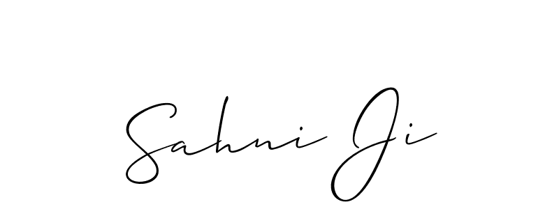 Make a beautiful signature design for name Sahni Ji. Use this online signature maker to create a handwritten signature for free. Sahni Ji signature style 2 images and pictures png