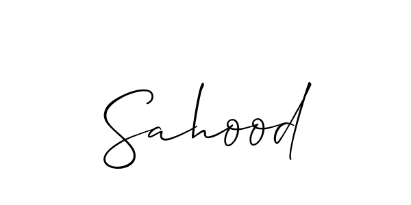 Also You can easily find your signature by using the search form. We will create Sahood name handwritten signature images for you free of cost using Allison_Script sign style. Sahood signature style 2 images and pictures png