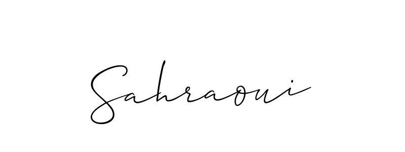 Once you've used our free online signature maker to create your best signature Allison_Script style, it's time to enjoy all of the benefits that Sahraoui name signing documents. Sahraoui signature style 2 images and pictures png