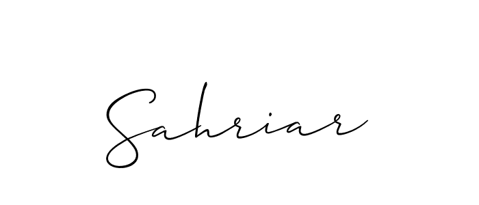 The best way (Allison_Script) to make a short signature is to pick only two or three words in your name. The name Sahriar include a total of six letters. For converting this name. Sahriar signature style 2 images and pictures png