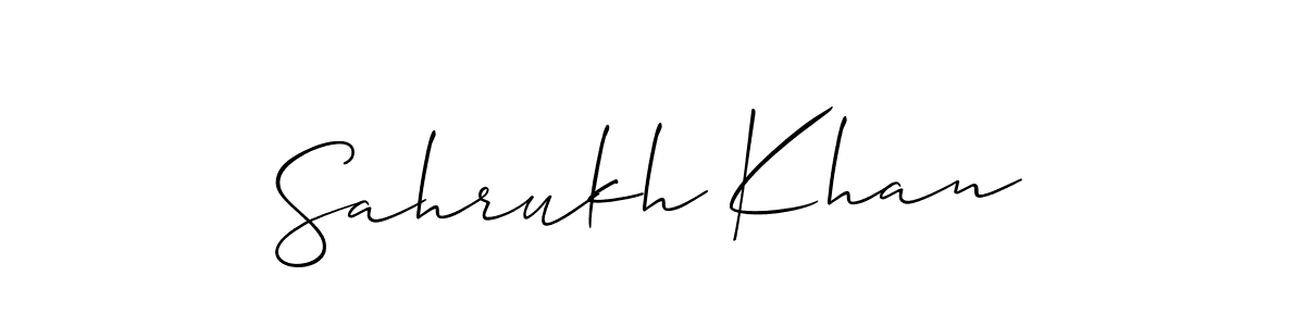 The best way (Allison_Script) to make a short signature is to pick only two or three words in your name. The name Sahrukh Khan include a total of six letters. For converting this name. Sahrukh Khan signature style 2 images and pictures png