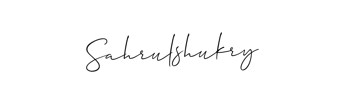 Best and Professional Signature Style for Sahrulshukry. Allison_Script Best Signature Style Collection. Sahrulshukry signature style 2 images and pictures png