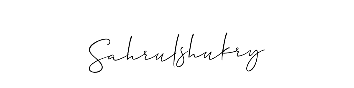 Best and Professional Signature Style for Sahrulshukry. Allison_Script Best Signature Style Collection. Sahrulshukry signature style 2 images and pictures png