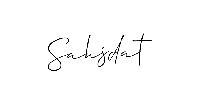 How to Draw Sahsdat signature style? Allison_Script is a latest design signature styles for name Sahsdat. Sahsdat signature style 2 images and pictures png