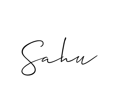 Make a beautiful signature design for name Sahu. Use this online signature maker to create a handwritten signature for free. Sahu signature style 2 images and pictures png