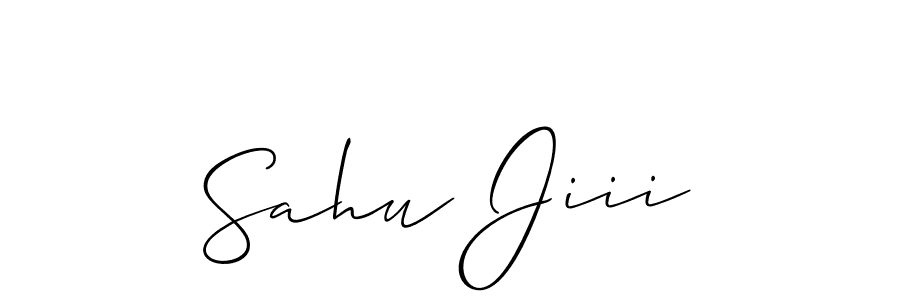 Use a signature maker to create a handwritten signature online. With this signature software, you can design (Allison_Script) your own signature for name Sahu Jiii. Sahu Jiii signature style 2 images and pictures png