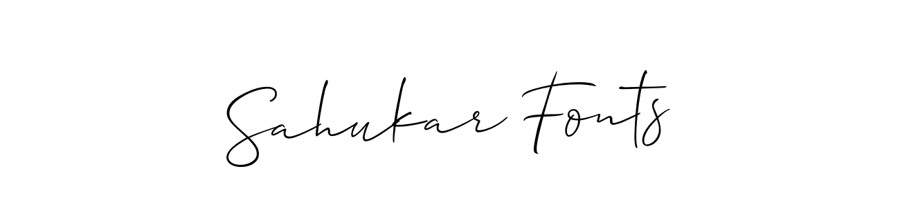 Use a signature maker to create a handwritten signature online. With this signature software, you can design (Allison_Script) your own signature for name Sahukar Fonts. Sahukar Fonts signature style 2 images and pictures png