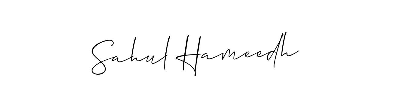 Similarly Allison_Script is the best handwritten signature design. Signature creator online .You can use it as an online autograph creator for name Sahul Hameedh. Sahul Hameedh signature style 2 images and pictures png