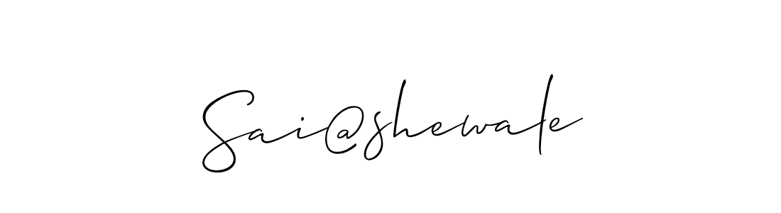 How to make Sai@shewale signature? Allison_Script is a professional autograph style. Create handwritten signature for Sai@shewale name. Sai@shewale signature style 2 images and pictures png