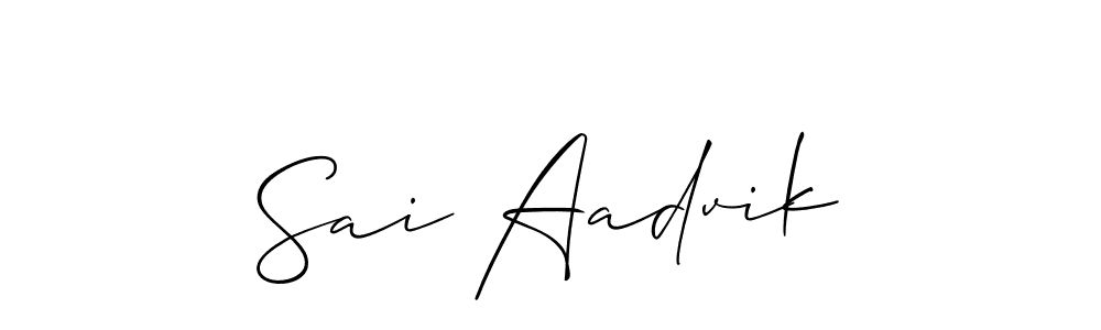 Make a short Sai Aadvik signature style. Manage your documents anywhere anytime using Allison_Script. Create and add eSignatures, submit forms, share and send files easily. Sai Aadvik signature style 2 images and pictures png