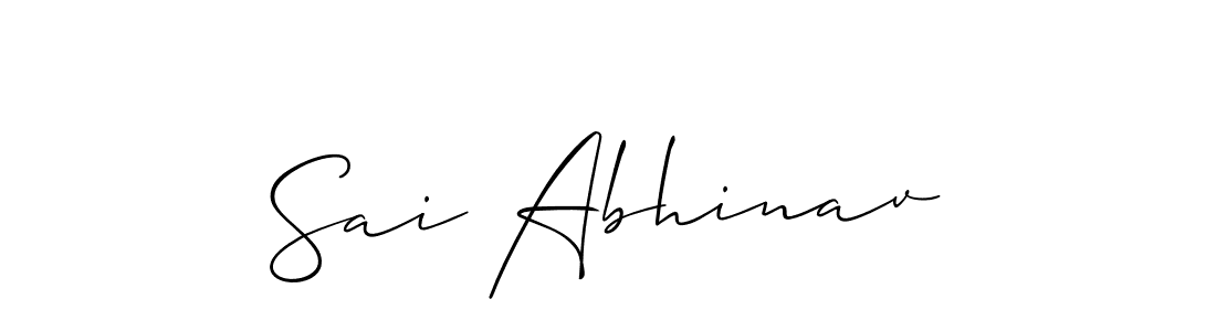 Once you've used our free online signature maker to create your best signature Allison_Script style, it's time to enjoy all of the benefits that Sai Abhinav name signing documents. Sai Abhinav signature style 2 images and pictures png