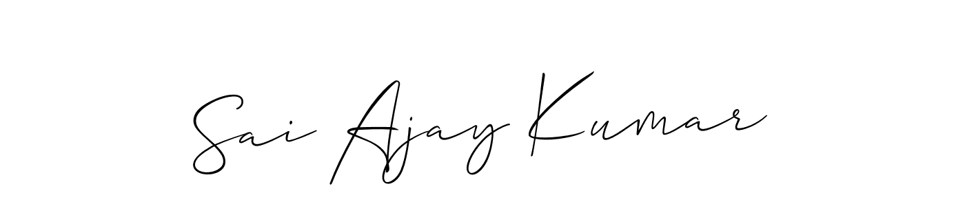 You can use this online signature creator to create a handwritten signature for the name Sai Ajay Kumar. This is the best online autograph maker. Sai Ajay Kumar signature style 2 images and pictures png