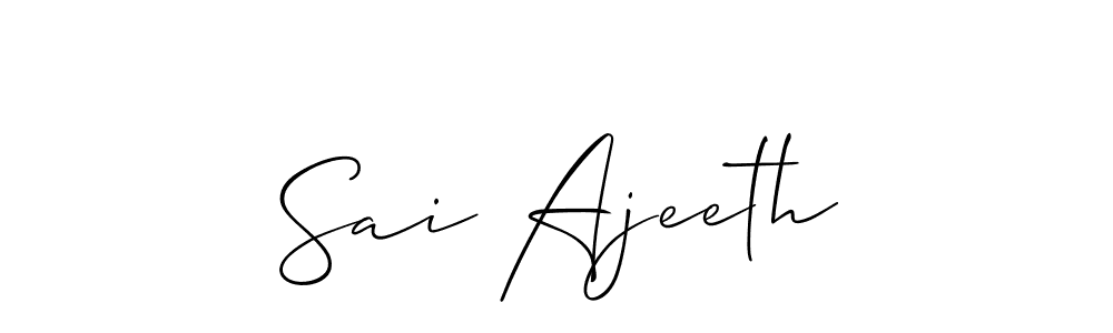 See photos of Sai Ajeeth official signature by Spectra . Check more albums & portfolios. Read reviews & check more about Allison_Script font. Sai Ajeeth signature style 2 images and pictures png