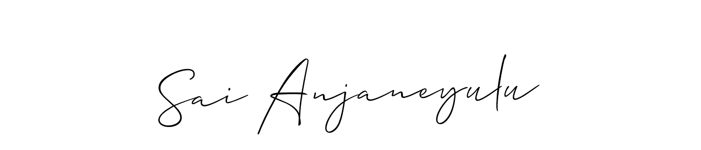 How to make Sai Anjaneyulu name signature. Use Allison_Script style for creating short signs online. This is the latest handwritten sign. Sai Anjaneyulu signature style 2 images and pictures png