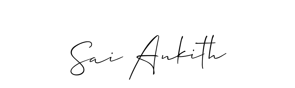 Design your own signature with our free online signature maker. With this signature software, you can create a handwritten (Allison_Script) signature for name Sai Ankith. Sai Ankith signature style 2 images and pictures png