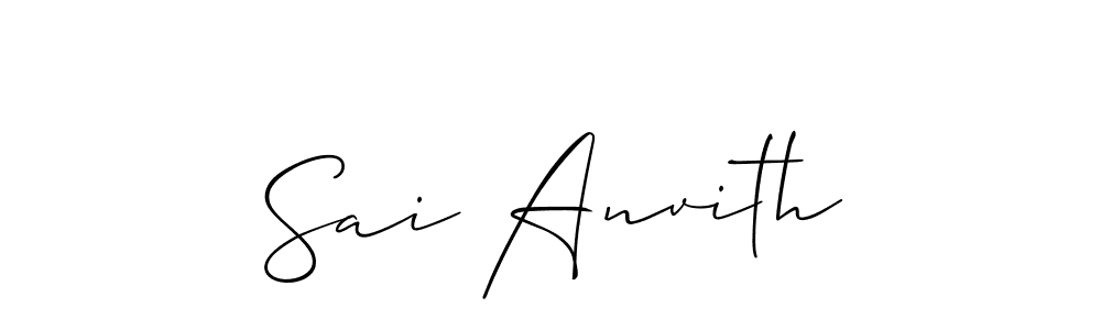 Also we have Sai Anvith name is the best signature style. Create professional handwritten signature collection using Allison_Script autograph style. Sai Anvith signature style 2 images and pictures png