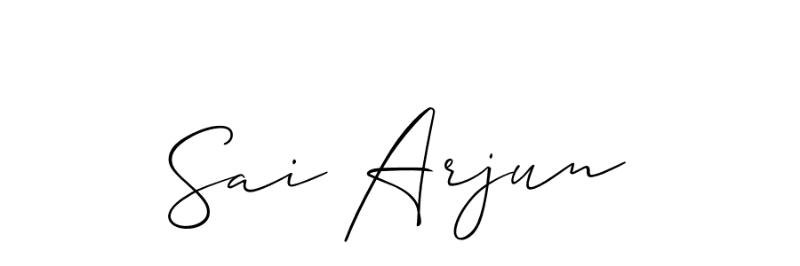 Design your own signature with our free online signature maker. With this signature software, you can create a handwritten (Allison_Script) signature for name Sai Arjun. Sai Arjun signature style 2 images and pictures png