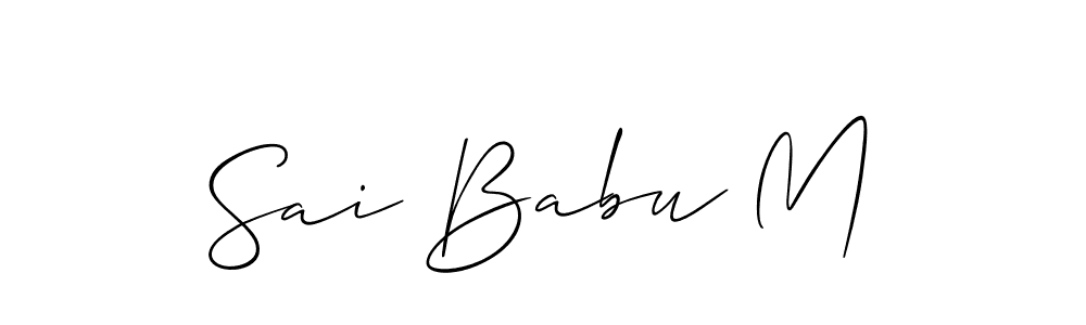 Check out images of Autograph of Sai Babu M name. Actor Sai Babu M Signature Style. Allison_Script is a professional sign style online. Sai Babu M signature style 2 images and pictures png